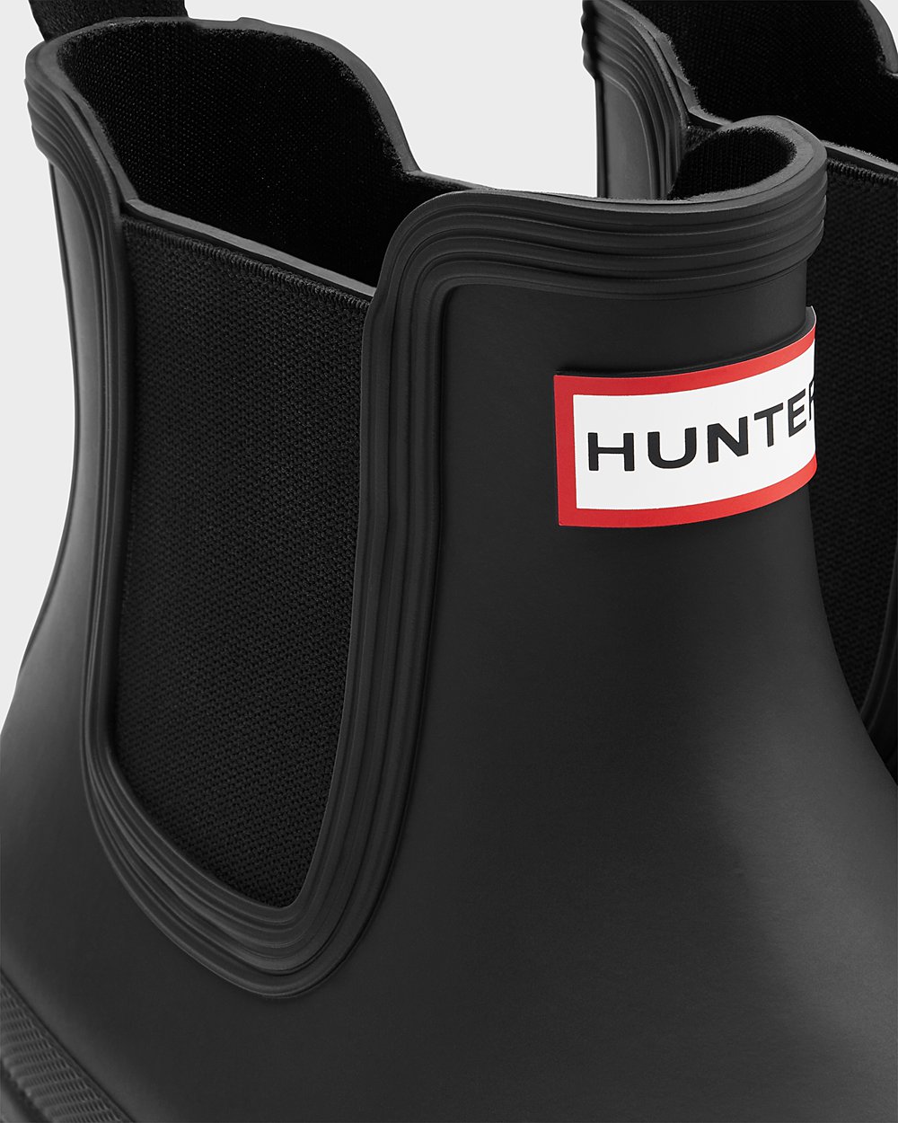 Mens Chelsea Boots - Hunter Original (63NMHCELI) - Black